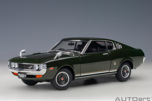 AutoArt Toyota Celica Liftback 2000GT (RA25) 1973 (Moss Green) 1/18 78768