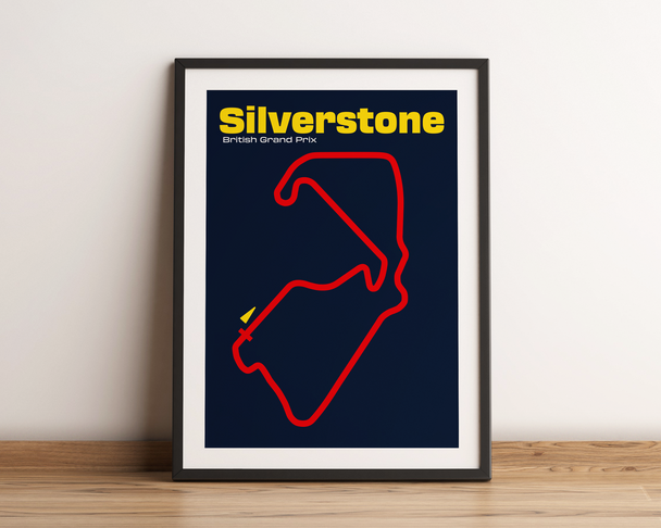 Silverstone Red Bull Racing F1 Team Colours Poster