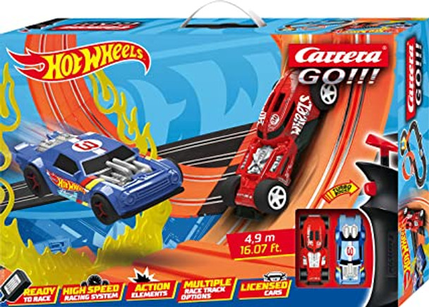 Carrera GO!!! Up To Speed 2022 Hot Wheels 4.9 Slot Racing Set (4.9m) 20062552