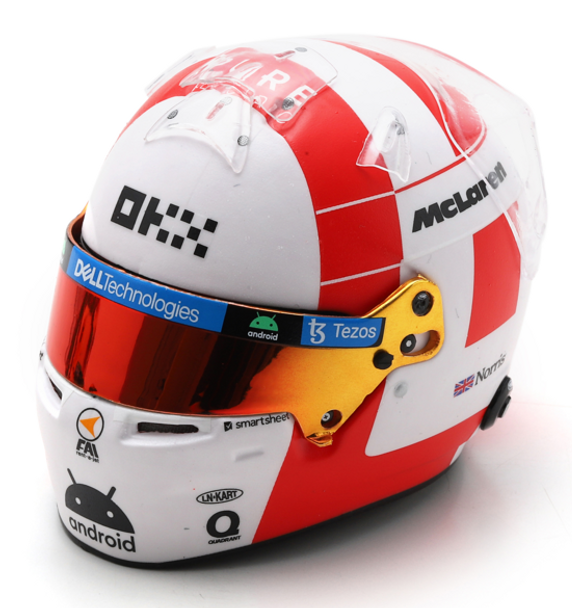 Spark Models McLaren F1 Team - Lando Norris Monaco GP 2023- Helmet 1/5 5HF102