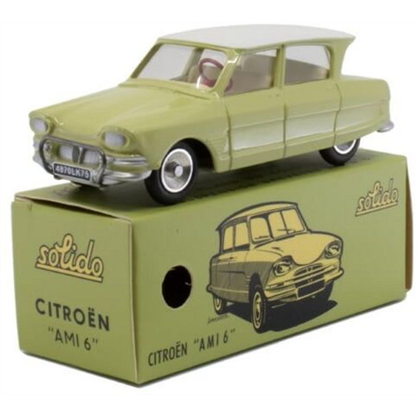 Solido Citroen AMI 6 Berline Green Clair 1961 Car Model 1/43 S1001141