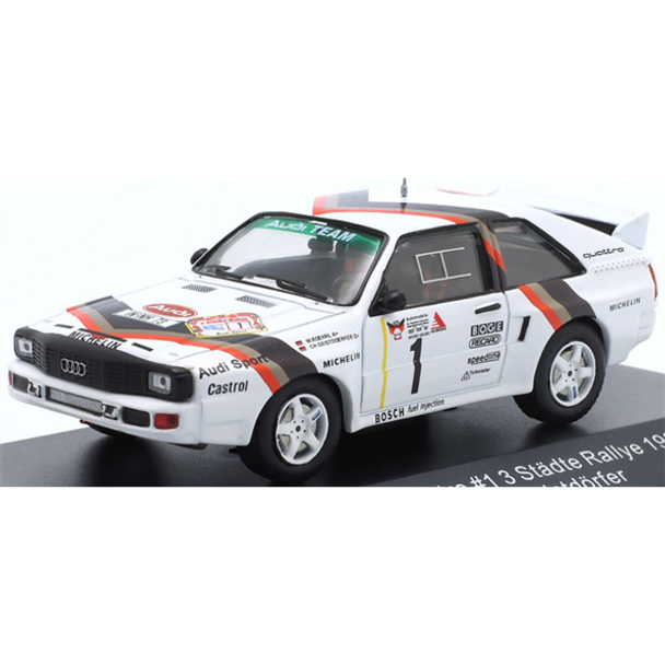 CMR Audi Quattro Sport #1 Sieger 3-Stadte Rallye 1984 Rohrl/Geistdorfer Diecast Scale Model Car 1/43 WRC025