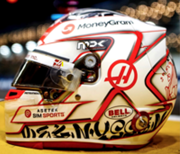 Spark Models MoneyGram Haas F1 Team - Kevin Magnussen - Singapore GP 2023 - Helmet 1/5 5HF132