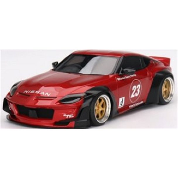 TSM Nissan Fairlady Z Pandem Passion Red 1/18 Scale Model Car TS0514