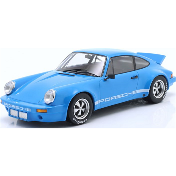 IXO Porsche 911 Carrera 3.0 RSR Blue Street Version 1/18 Scale Model Car  W18016004