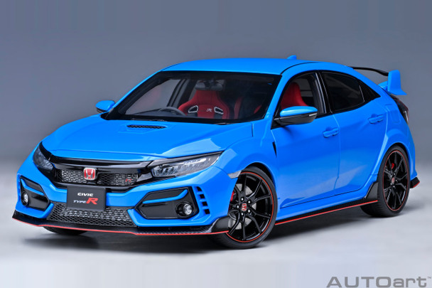 AutoArt Honda Civic Type R (FK8) 2021 (Racing Blue Pearl) Model Car  1/18 73224