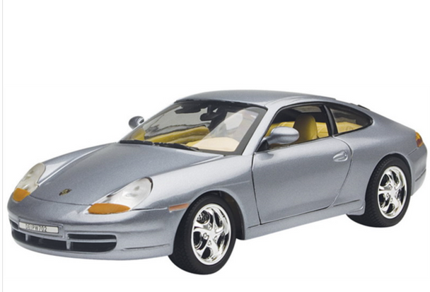 Motormax Porsche 911 (996) 1998 - Met Grey 1/18 Scale Model Car 73101GY