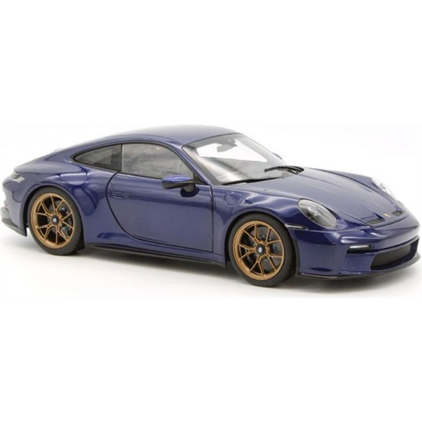 Norev Porsche 911 GT3 w/Touring Package 2021 Blue Metallic 1/18 Scale Model Car 187302