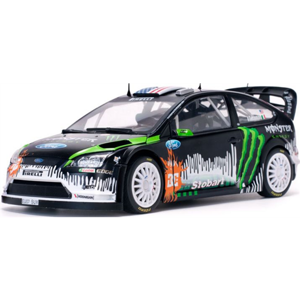 Sunstar Ford Focus RS Ken Block 2010 Rallyday Show Castle Coombe Circuit 1/18 Scale Model Car H3956