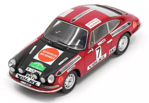 Spark Model Porsche 911 #7 Bavaria Rally 1970 Rohr/ Marecek 1/43 SG834