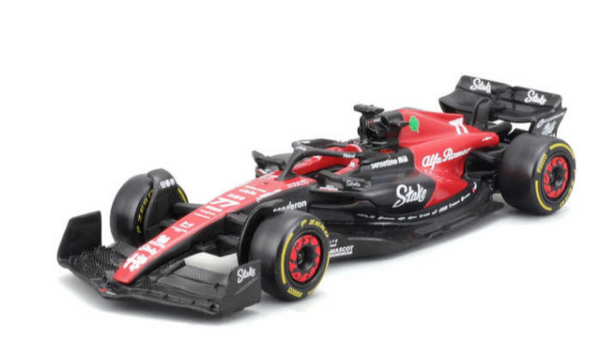 Bburago F1 Alfa Romeo F1 Team Stake C43 2023 Zhou Guanyu 1/43 Model Car B18-38185G