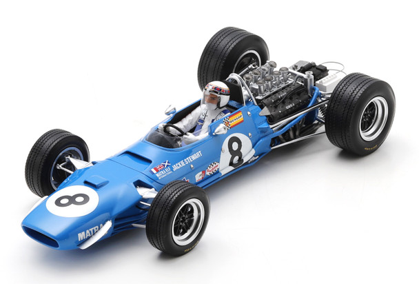 Spark Model Matra MS10 No.8 Winner Dutch GP 1968 Jackie Stewart 1/18 18S610