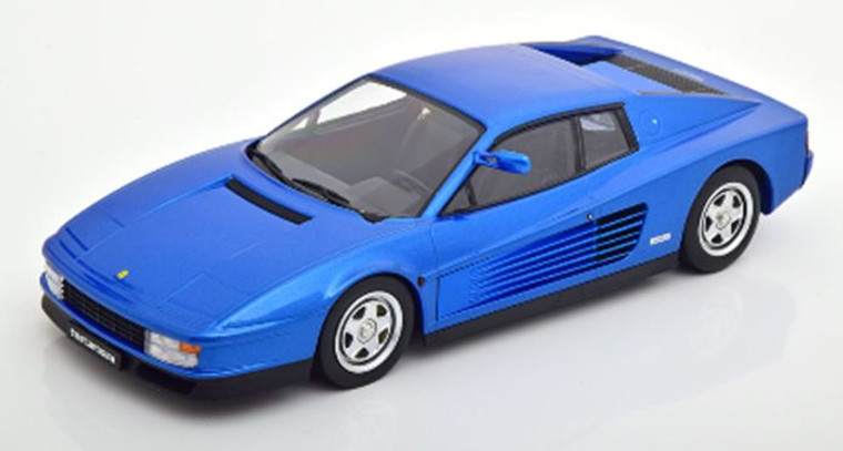 KK Scale Ferrari Testarossa Monospecchio 1984 Blue Metallic 1/18