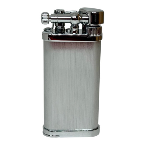 IM Corona Old Boy Chrome Hairlines Pipe Lighter