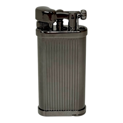 IM Corona Old Boy Gunmetal Pinstripe Pipe Lighter