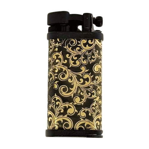 IM Corona Old Boy Matte Black Arabesque Pipe Lighter