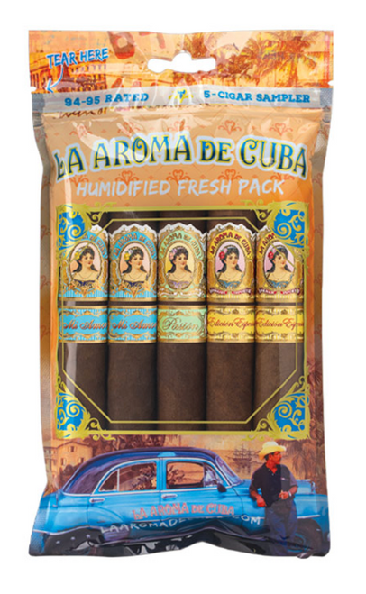 La Aroma de Cuba 94-95 Rated Fresh Pack Sampler (5 Pack)