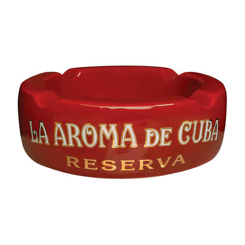 La Aroma de Cuba Reserva Ceramic Ashtray Red