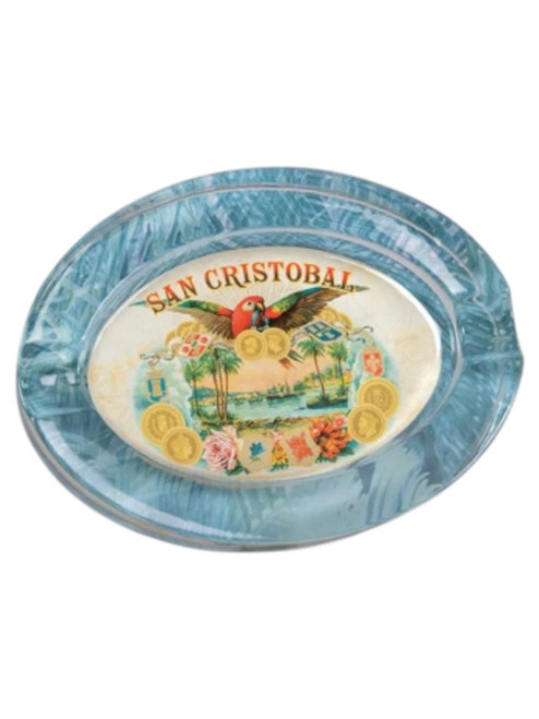 San Cristobal Oval Crystal Ashtray