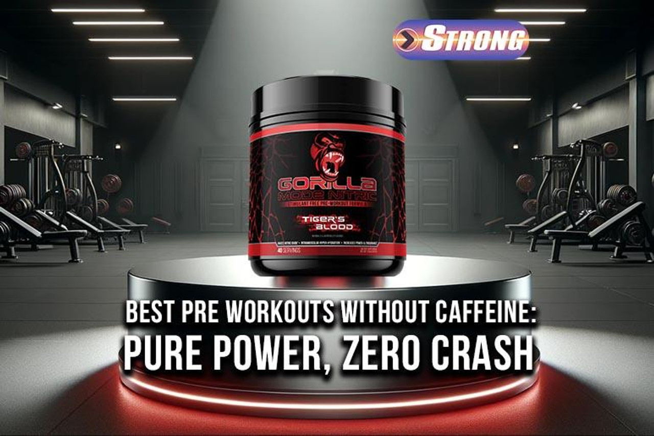 Pre Workout Without Caffeine Pure Power, Zero Crash Strong