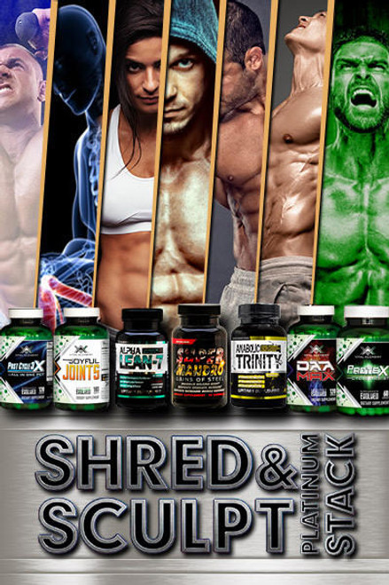 Hardrock Supplements Shred And Sculpt Platinum Stack