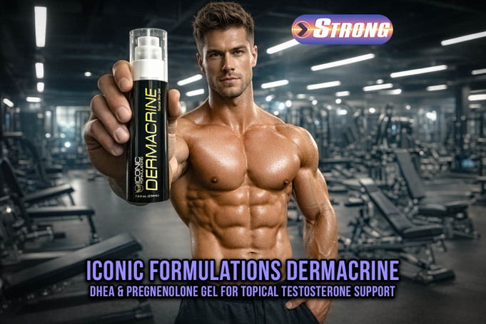 Iconic Formulations Dermacrine: DHEA & Pregnenolone Gel For Topical Testosterone Support