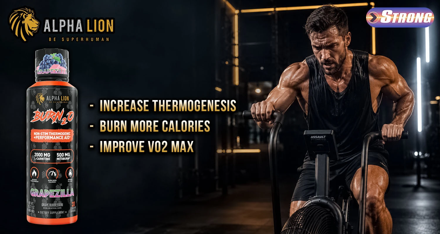 Alpha Lion Burn2O Strong Supplement Shop Banner