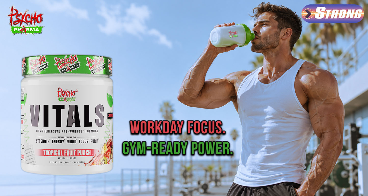 Psycho Pharma Vitals Strong Supplement Shop Banner