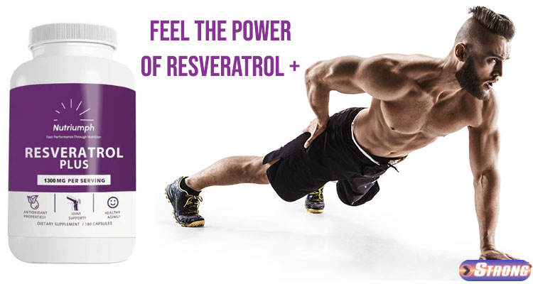 Man with Resveratrol Plus Supplement