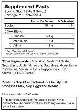 Amino2 Myogenix Supplement Facts