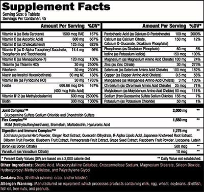 Orange Triad by Controlled Labs Supplement Facts