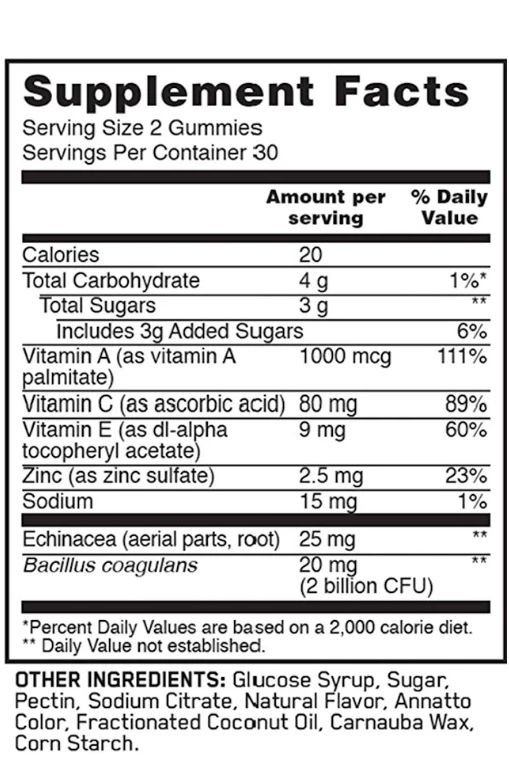 Optimum Nutrition Immunity + Probiotic Gummies