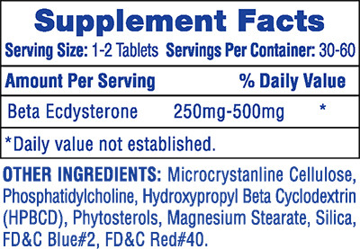 Ecdisten by Hi-Tech Pharmaceuticals - Supplement Facts