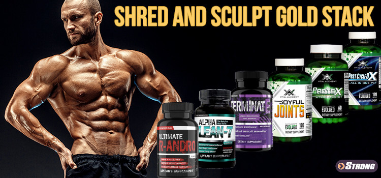 Shred and Sculpt Gold Stack