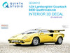 QTSQD24012 1:24 Quinta Studio Interior 3D Decal - Lamborghini Countach 5000 Quattrovalvole (AOS kit)