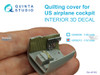 QTSQD32212 1:32 Quinta Studio Interior 3D Decal - Quilting Cover For US Airplane Cockpit
