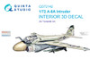 QTSQD72142 1:72 Quinta Studio Interior 3D Decal - A-6A Intruder (TRP kit)