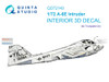 QTSQD72143 1:72 Quinta Studio Interior 3D Decal - A-6E Intruder (TRP kit)