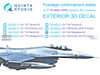 QTSQP48027 1:48 Quinta Studio 3D Decal - F-16C Block 40/42 Falcon Fuselage Reinforcement Plates (HAS kit)