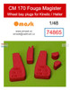 OMK74865 1:48 Omask Wheel Bay Plugs - CM.170 Fouga Magister (KIN/HEL kit)
