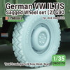 DEFDW35170 1:35 DEF Model German VW ILTIS Sagged Wheel Set 2 G90 (ACE kit)