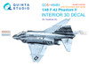 QTSQDS48489R 1:48 Quinta Studio 3D Decal - F-4J Phantom II + Resin (ACA kit) Small Version