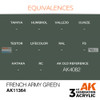 AKI011364 AK Interactive 3Gen Acrylic Paint 17ml - French Army Green
