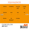 AKI011217 AK Interactive 3Gen Acrylic Paint 17ml - Clear Yellow