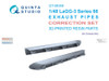 QTSQT48068 1:48 Quinta Studio LaGG-3 Series 66 Exhaust Pipes Correction Set (ZVE kit)