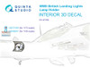 QTSQD72189 1:72 Quinta Studio 3D Decal - WW2 British Landing Lights Lamp Holder
