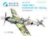 QTSQD48176 1:48 Quinta Studio 3D Decal - Bf109E-1 (WSY kit)