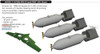 EDU6481083 1:48 Eduard Brassin - P-40 Warhawk 100lb M30 US Bombs (EDU kit)