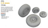 EDU672416 1:72 Eduard Brassin E-2C Hawkeye Wheels (EDU/HEL kit)