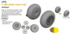EDU6481135 1:48 Eduard Brassin - P-40N Warhawk Wheels Cross Tread (EDU kit)